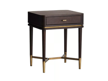 CRIS - Rectangular wooden bedside table with drawers by Casa Magna - view 3